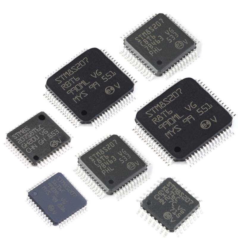 Микроконтроллеры STM8S207K6T6C S8T6C S8T6C S8T6C C8T6 CBT6 RBT6 R8T6 8 бит, 5 шт.