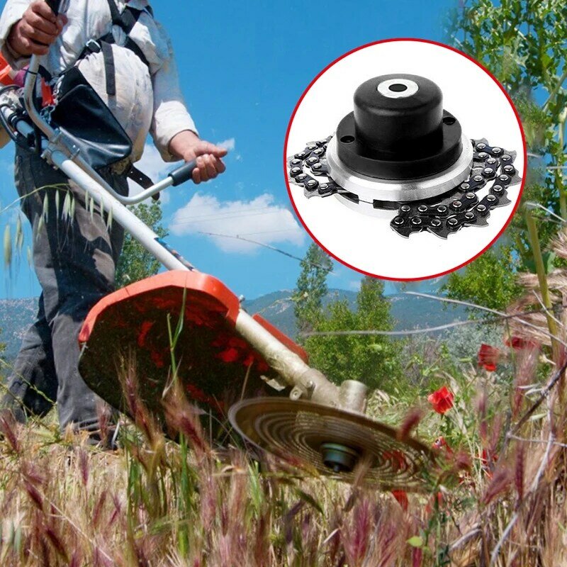 1Pcs Universal Pemotong Rumput Rantai Brusher Tebal Belalang Rantai Kepala Mesin Potong Sikat untuk Bagian Mesin Pemotong Rumput Peralatan Taman