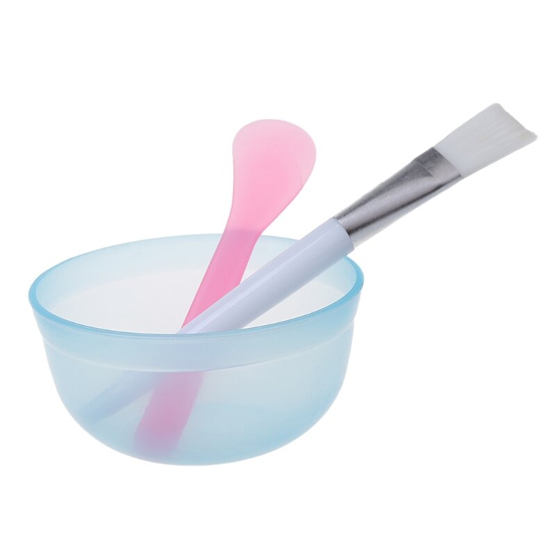 3Pcs Makeup Beauty DIY Facial Face Mask Bowl Brush Spoon Stick Tool Skin Care Kit Homemade Skin Care Beauty Health