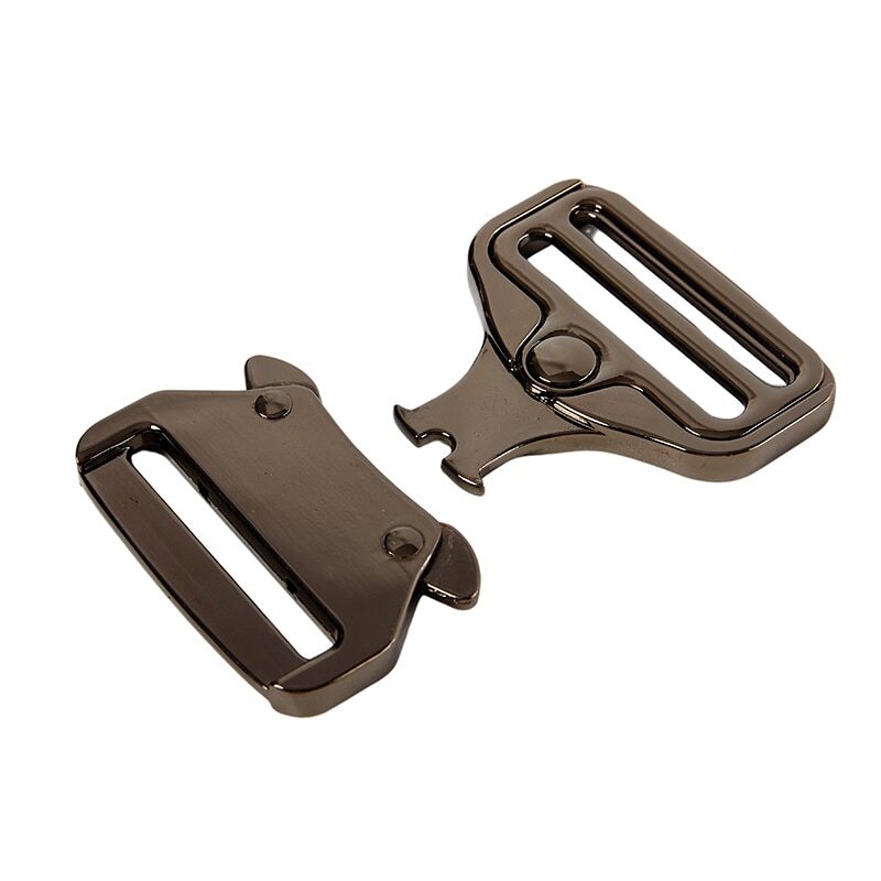 Metal Quick Side Release Buckles Hardware Accessories Metal Buckle Adjustable Tactical Belt Buckle D-Ring Heavy-Duty Belt Buckle