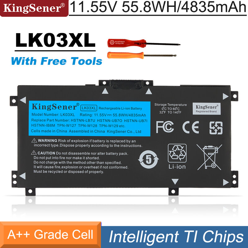 KingSener LK03XL بطارية الكمبيوتر المحمول ل HP envy 15x360 15-bp 15-cn TPN-W127 W128 W129 W132 HSTNN-LB7U HSTNN-UB7I LB8J HSTNN-IB8M