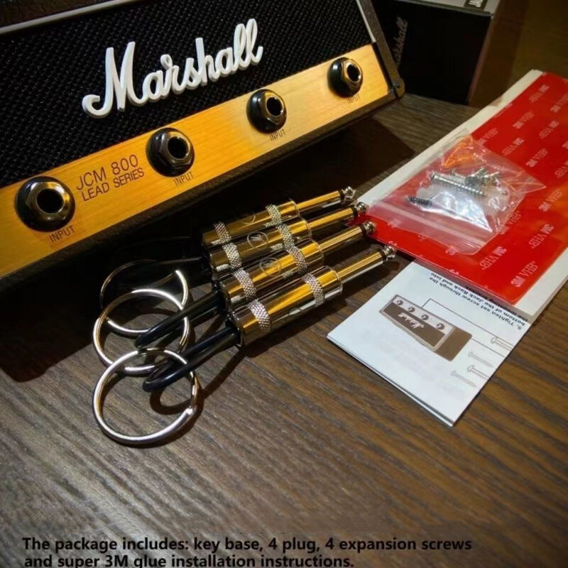แจ็ค Rack-ติดตั้ง Key Storage แจ็คแขวนที่ใส่กุญแจผนังกีตาร์พวงกุญแจ Vintage Amplifier บ้านตกแต่ง