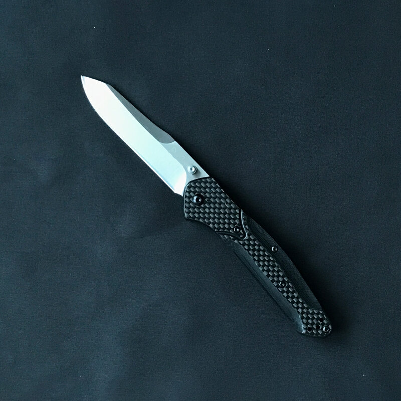 Nuevo mango de fibra de carbono BM 940 cuchillo táctico plegable 440C hoja de defensa de seguridad al aire libre Cuchillos militares De bolsillo-BY07