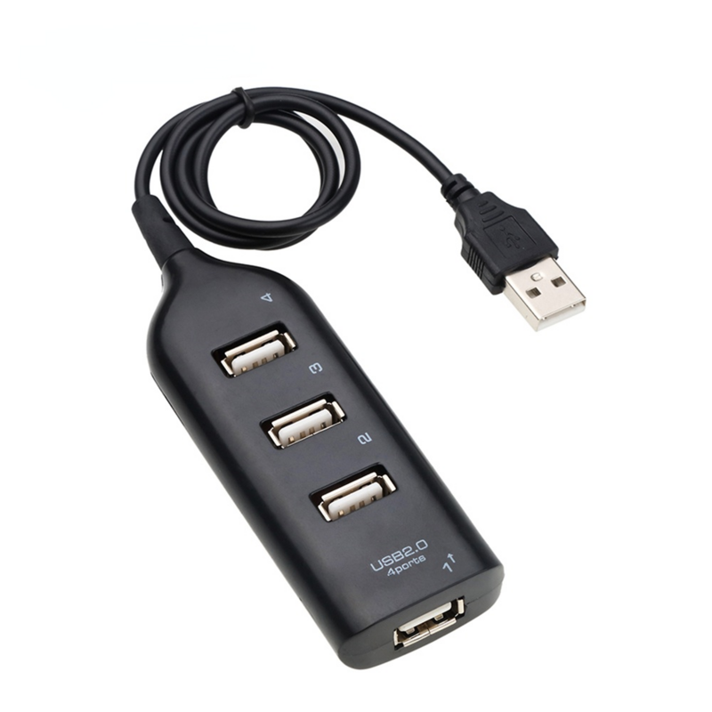 Adattatore Hub ad alta velocità Hub USB Mini USB 2.0 Splitter a 4 porte per PC Laptop ricevitore per Notebook accessori per periferiche per Computer