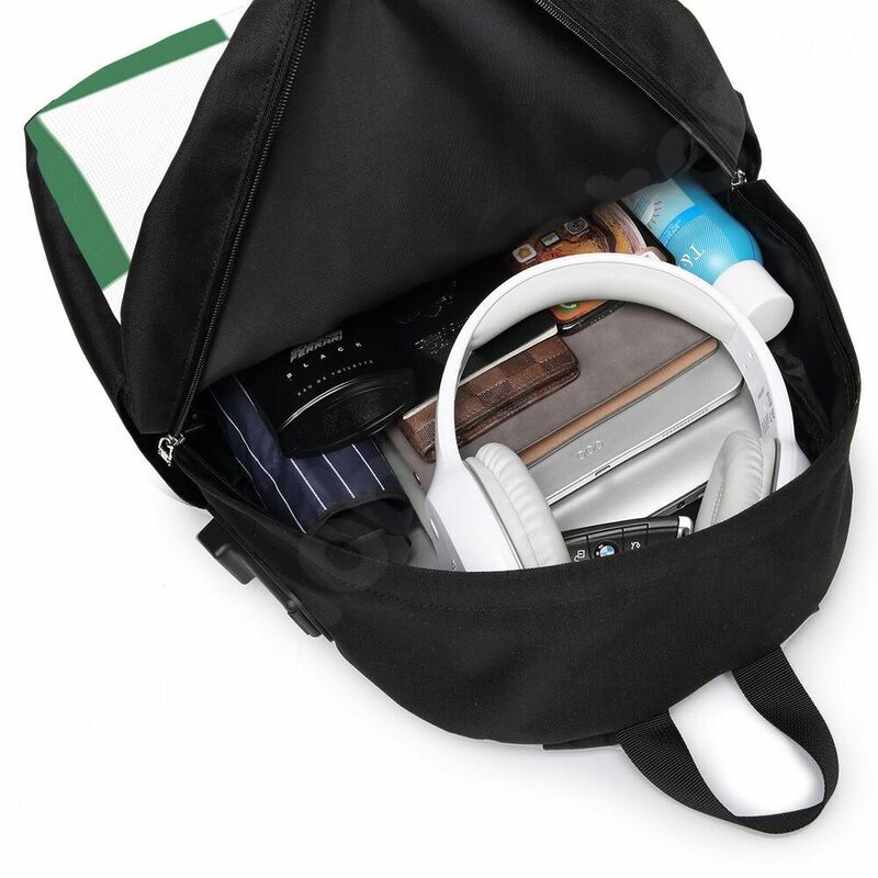 Maccabi Haifa Fc Travel Laptop Backpack Bookbag with USB Port College School Computer Bag for Women Men Student School Bag