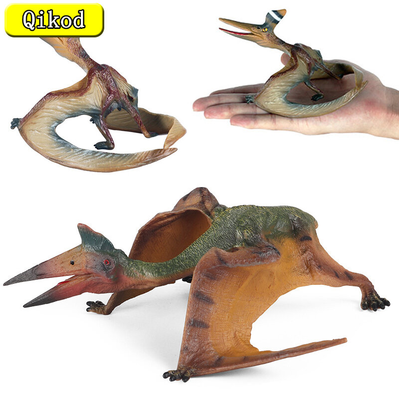 Novo modelo de brinquedo para crianças, figura de ação colecionável de animais de dinossauro simulador em pvc com modelo integrado