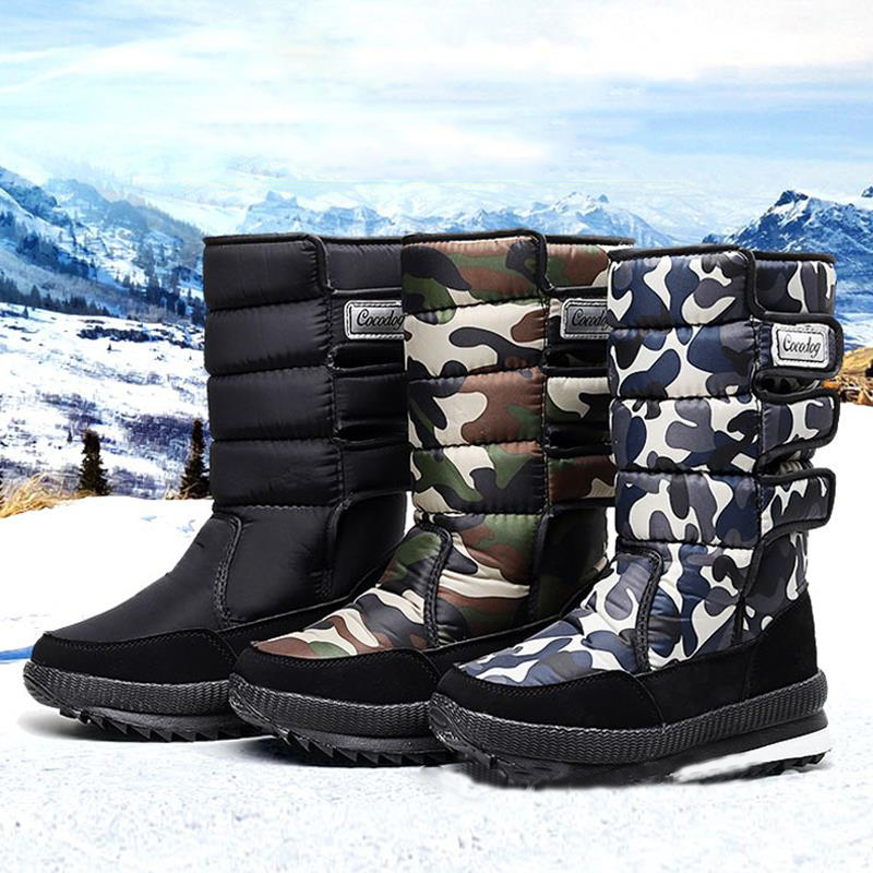 Botas de nieve con plataforma para Mujer, zapatos informales de felpa gruesa, impermeables, antideslizantes, a la moda, cálidos, para invierno, 2022