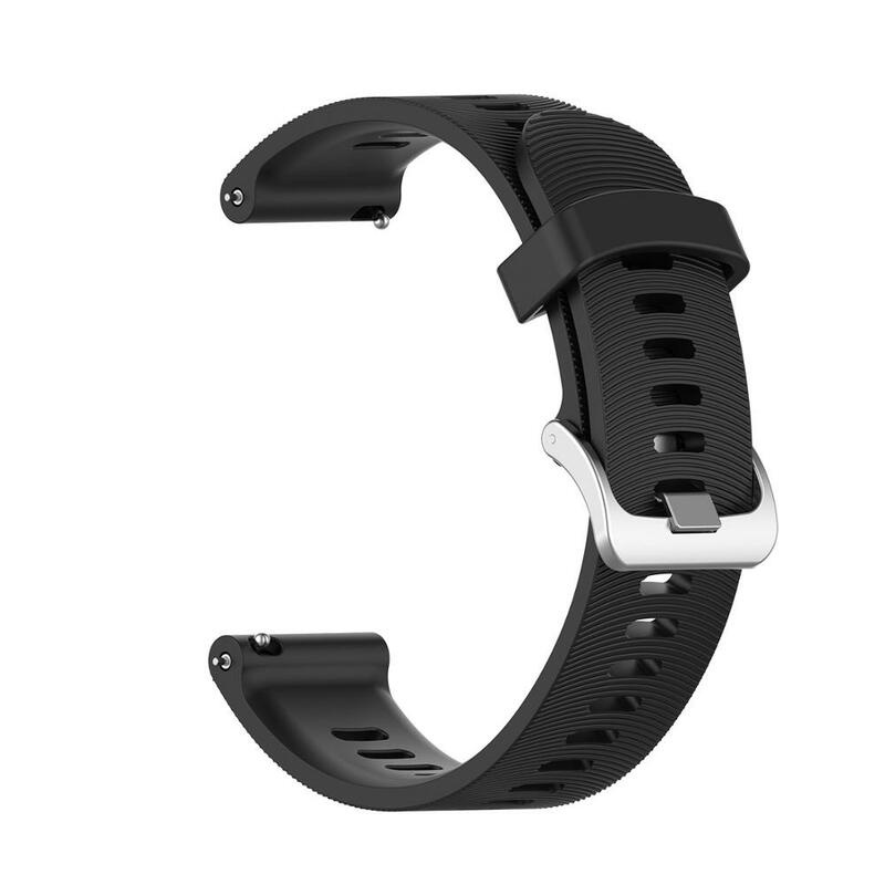 Dla Garmin 245 pasek oficjalny przycisk silikonowy zegarek pasek sportowy dla Forerunner 245M/645/Vivoactive 3/Venu/Venu SQ bransoletka