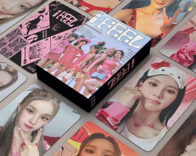 K-pop G I-DLE بطاقات Lomo للفتيات ، ألبوم جديد أشعر بطاقات الصور ، بطاقة بريدية عالية الجودة ، هدايا المشجعين ، مجموعة 55 قطعة