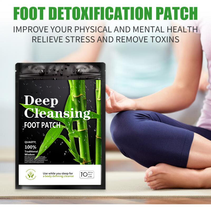 10-30pcs Dropshipping Deep Cleansing Detox Foot Patches Stress Relief Improve Sleep Body oxins Detoxification Body Care