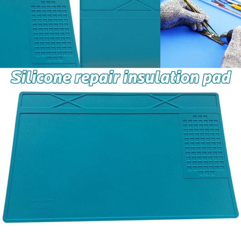 Welding Pad Heat Insulation Pad Repair Tools Maintenance Platform Desk Mat Heat Resistant Soldering Station Silicone