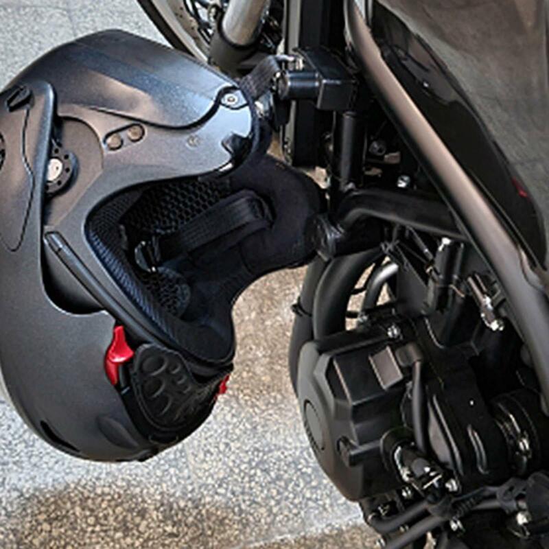 Motorcycle Helmet Lock Anti Theft Fits for 22mm-25mm Handlebars Motorbike