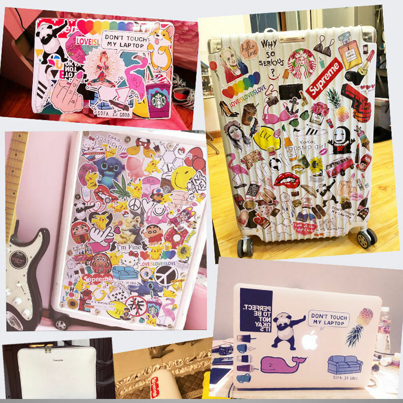 100pcs Bandai Naruto Cartoon Sticker impermeabile Graffiti Decal personaggio Notebook diario bagagli decorazione chitarra