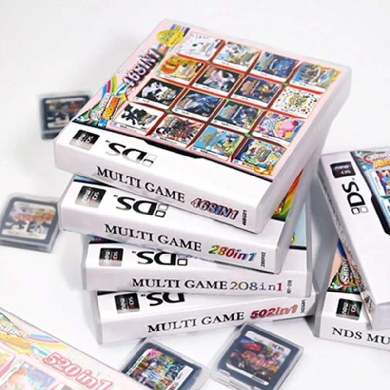 208 482 486 500 520 Dalam 1 Kartrid Multi Game untuk Konsol Game DS 2DS 3DS