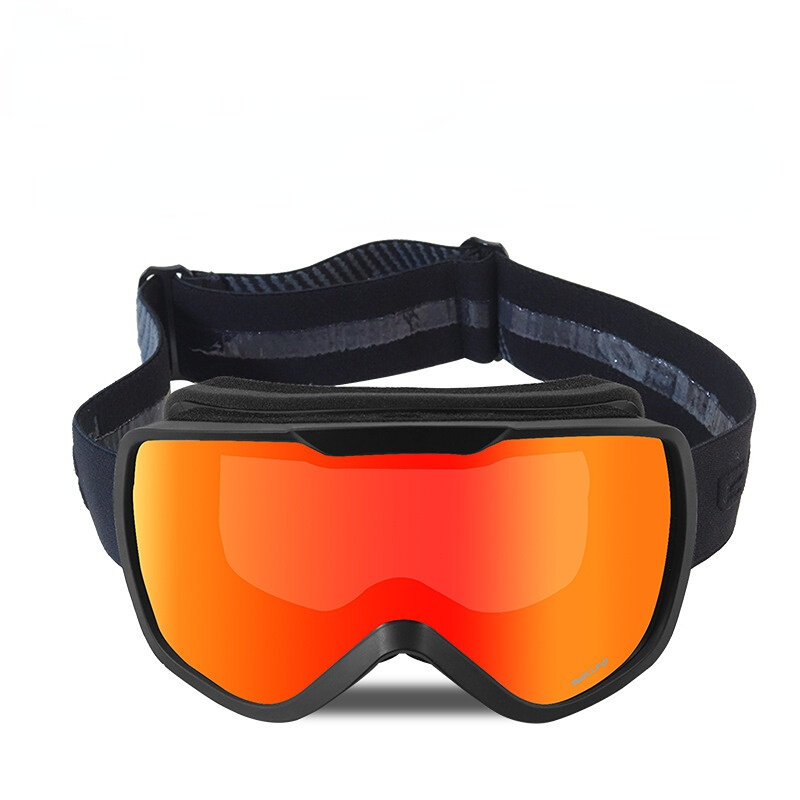 Estoque de fábrica nova dupla camada anti-nevoeiro grande cilindro óculos de esqui equipamento de esqui masculino e feminino óculos de proteção