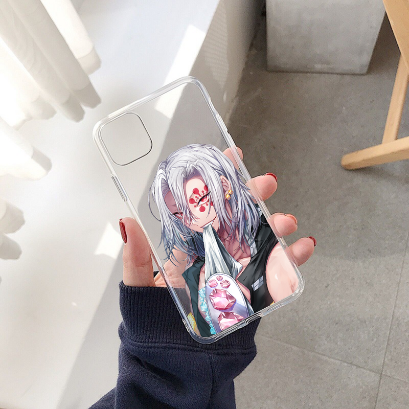 Demon Slayer Uzui Tengen Phone Case For iphone SE 2020 6 6S 7 8 11 12 13 Mini Plus X XS XR Pro Max transparent luxury prime