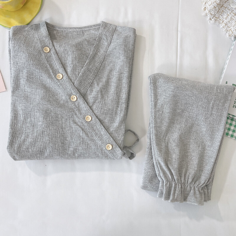 65% Cotton Maternity Nursing Sleepwear Sets Spring Autumn Pajamas Suits Clothes for Pregnant Women Pregnancy Home Sleep Lounge