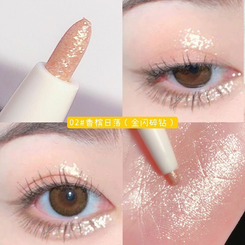 Shimmer Cola Delineador Matte Pink Lying Silkworm Pen Natural Brightening Glitter Eye Shadow Lápis Impermeável Coreano Mulheres Maquiagem