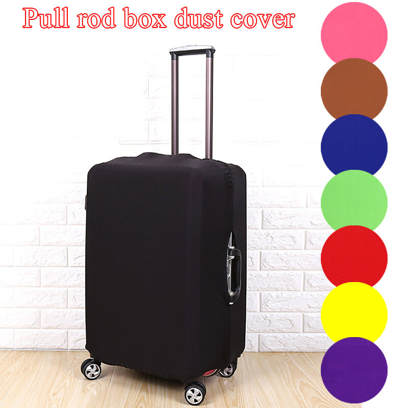 Geeignet Für 18-32 Inch Koffer Schutzhülle Elastische Gepäck Schutz Solid Farbe Trolley Staub Abdeckung Reise Zubehör