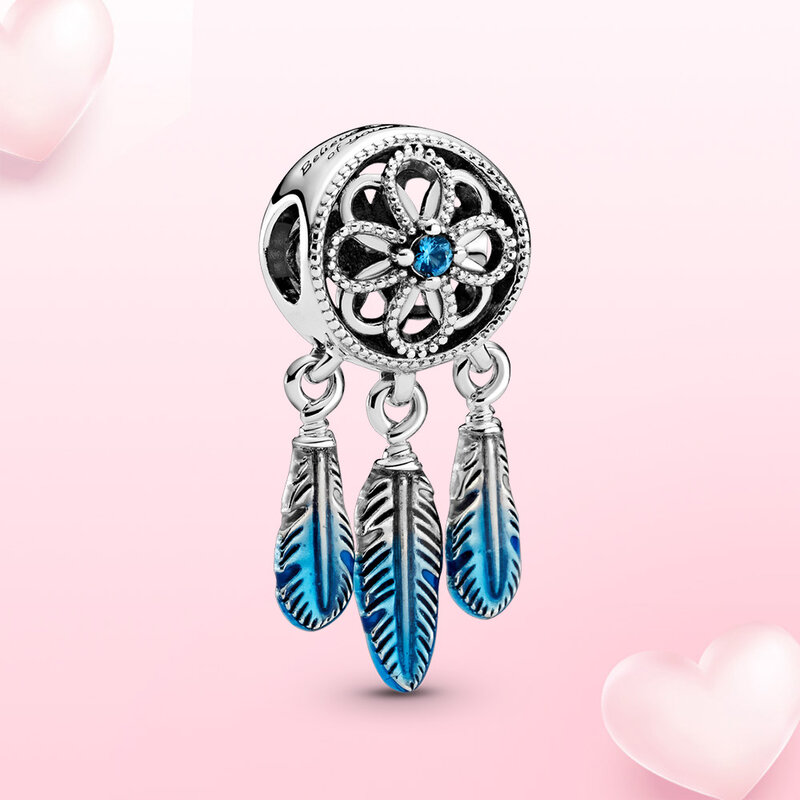 Hot selling jewelry ladies bracelet DIYdesigner dream catcher charm suitable for original Pandora 925 sterling silver bead