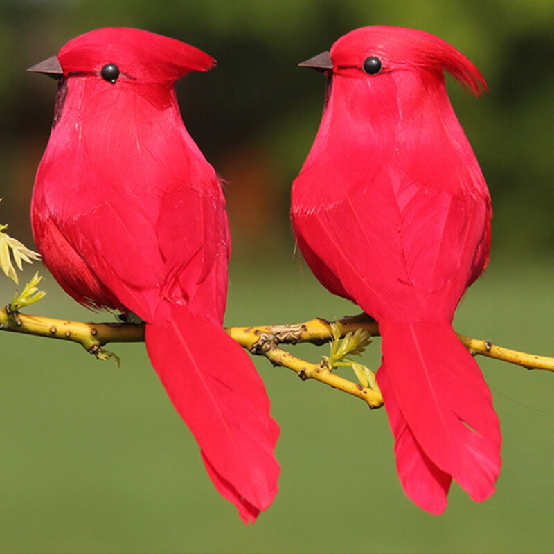 Criativo espuma de penas papagaios artificiais imitação pássaro modelo artesanal casa ao ar livre decoração do jardim ornamento diy decoração