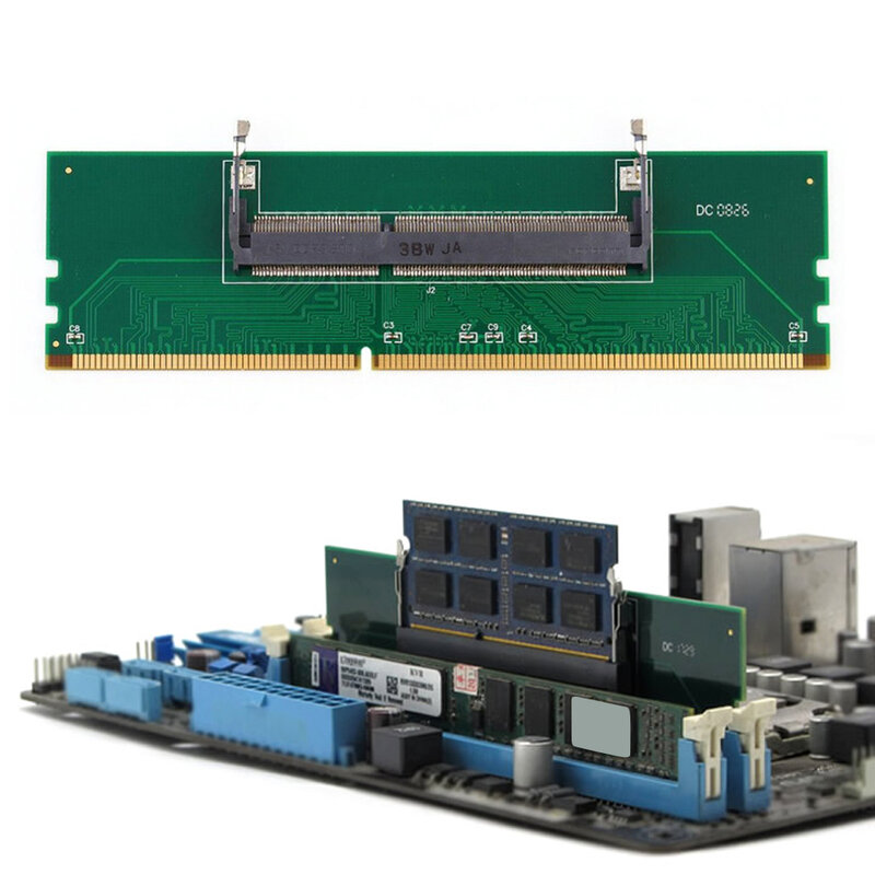DDR3โน้ตบุ๊คแล็ปท็อปเดสก์ท็อปหน่วยความจำการ์ด200 Pin SO-DIMM PC 240 Pin DIMM DDR3หน่วยความจำ RAM Connector อะแดปเตอร์