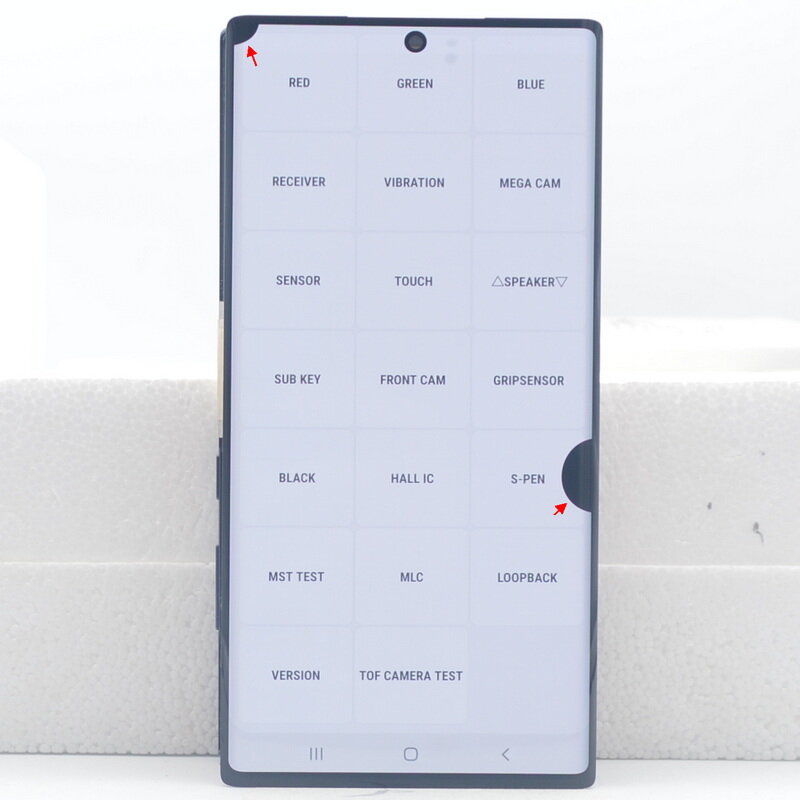 6.4 "oryginalny Note10 + wyświetlacz do Samsung Galaxy Note 10 Plus 5G LCD bez ramki ekran dotykowy Digitizer N975W N975F N975U część naprawy