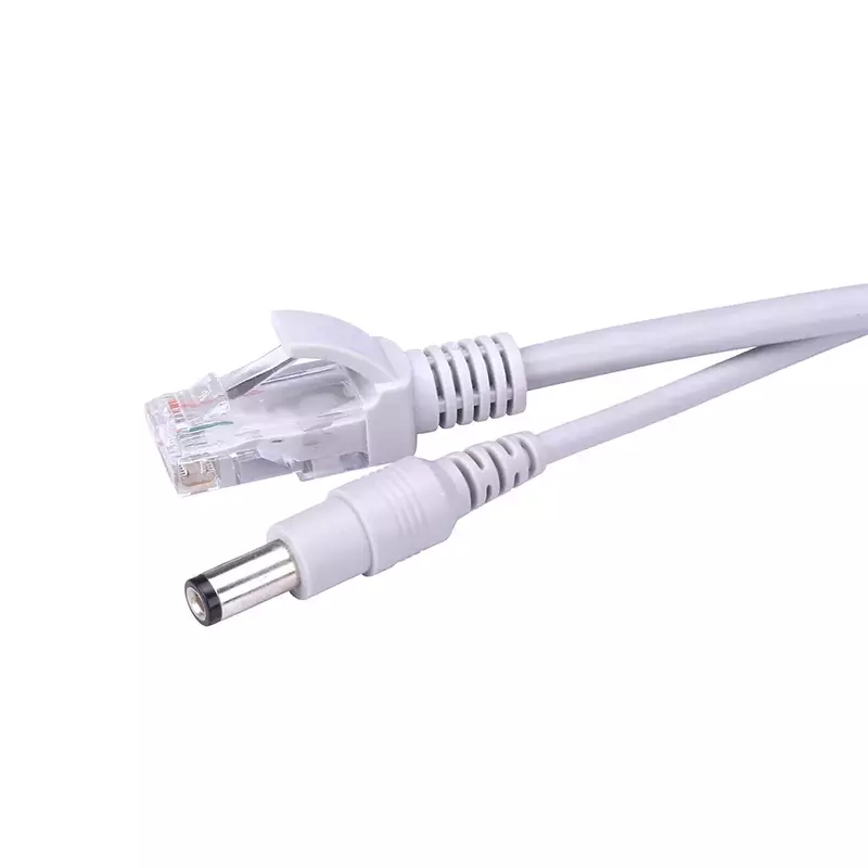 CCTV RJ45 kabel Ethernet kamera monitorująca zasilanie prądem stałym Cat5 sieć internetowa przewód LAN POE kamera IP połączenie Wifi