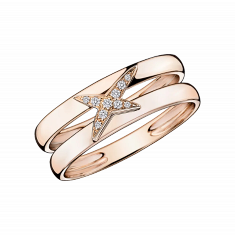 Роскошное женское кольцо с гальваническим покрытием из серебра 925 пробы