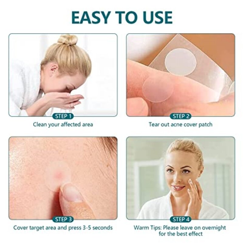 Flow Week Acne Patch viso Acne brufolo Spot cura della cicatrice adesivi per il trattamento Patch per brufoli per la cura della pelle del viso maschera per l'acne