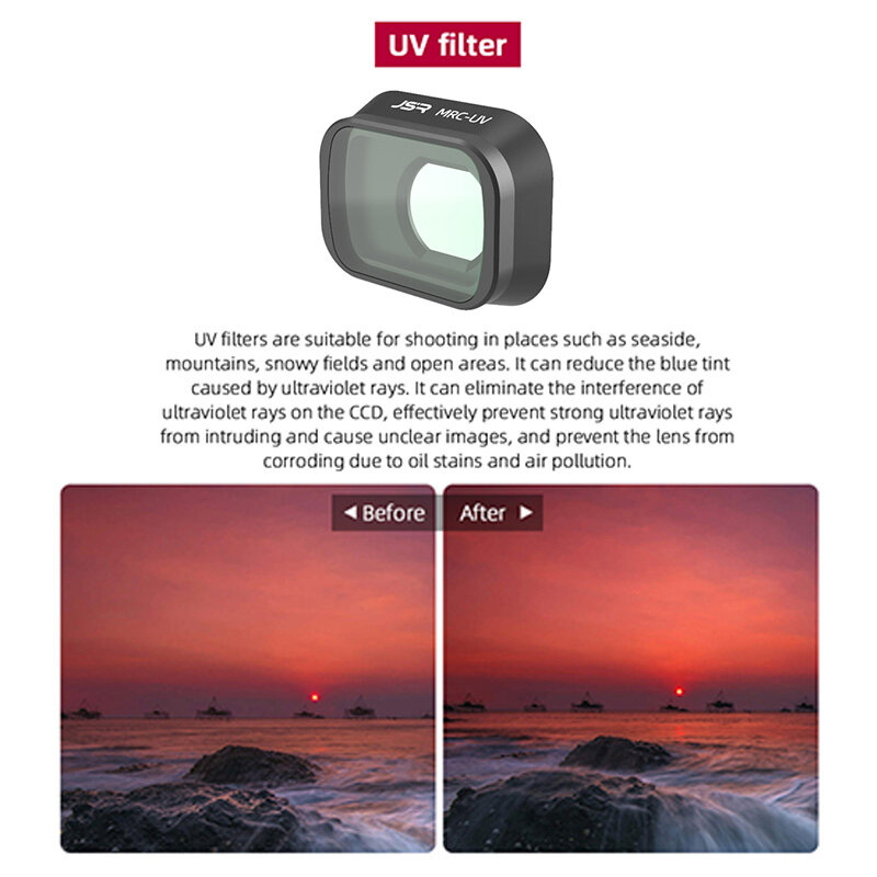 Uv cpl nd8 lente filtros para dji mini 3 pro zangão câmera densidade neutra filtro conjunto para dji mini 3 acessórios