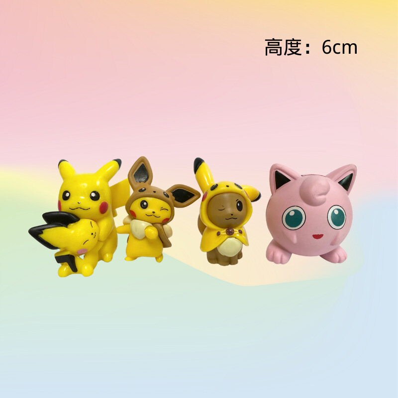 7 قطعة/المجموعة البوكيمون بيكاتشو الحيوانات الأليفة جمع الجيب Monste الرقم عمل نموذج لعب الاطفال هدية الكريسماس الأطفال هدايا