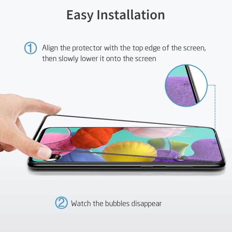 Vidrio Protector para Samsung A53 5G, A51 Protector de pantalla para Samsung Galaxy, película de lente de cámara en Sunsung A52 A52S, vidrio templado