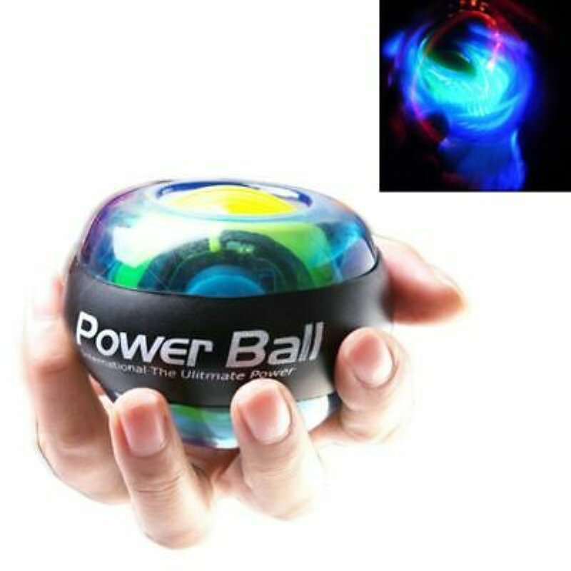 LED Wrist Ball Trainer Gyroscope Strengthener Gyro Power Ball Arm Exerciser Power Ball Exercise Machine Gym Fitness Equipment