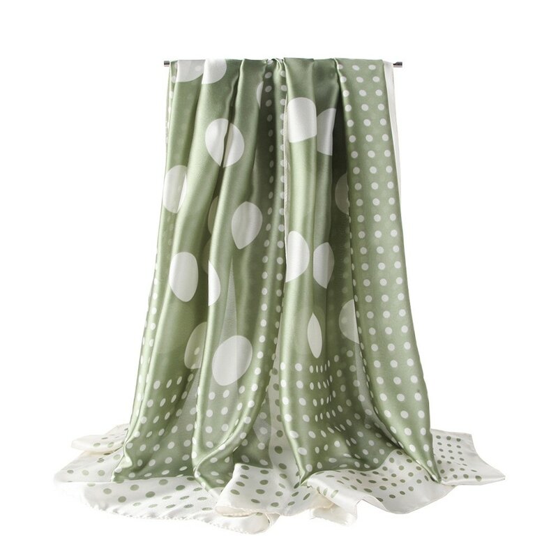 180*90cm Luxus Marke Twill Seide Schal Frauen Bandana Square Schal Design Floral Tuch Schals Für Damen Mode schal