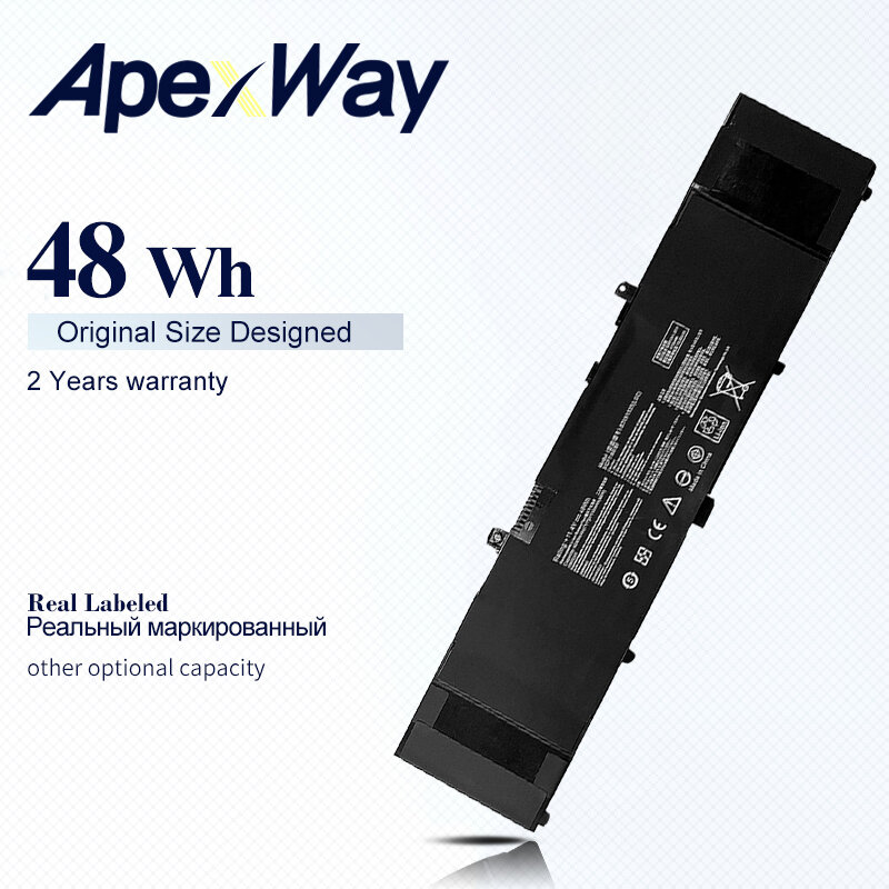 ApexWay 11.4V 48WH B31N1535 Laptop Battery For ASUS ZenBook UX310 UX310UA UX310UQ UX410 UX410UA UX410UQ U4000U U400UQ RX310U