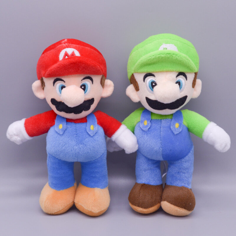 Figuras de Super Mario de 25cm para niños, muñecos de peluche de Luigi, Anime, juego de Bros, colgante, regalo de cumpleaños