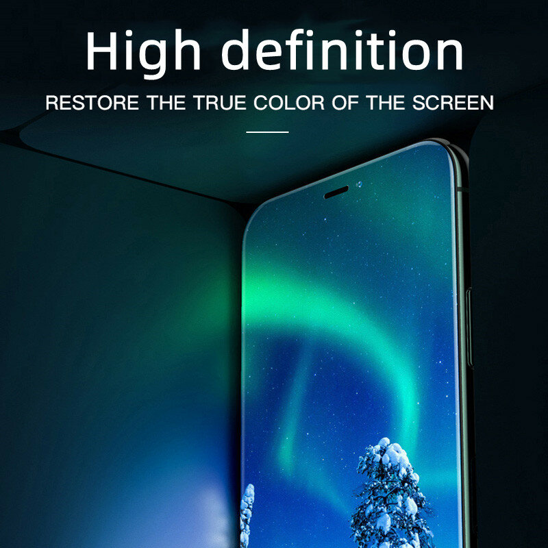4PCS HD Tempered Glass Support For iPhone 11 12 13 Pro Max iPhone X XR 7 8 Plus 6S 5S 4S Mini Xs Max SE 2020 Protect Glass Film