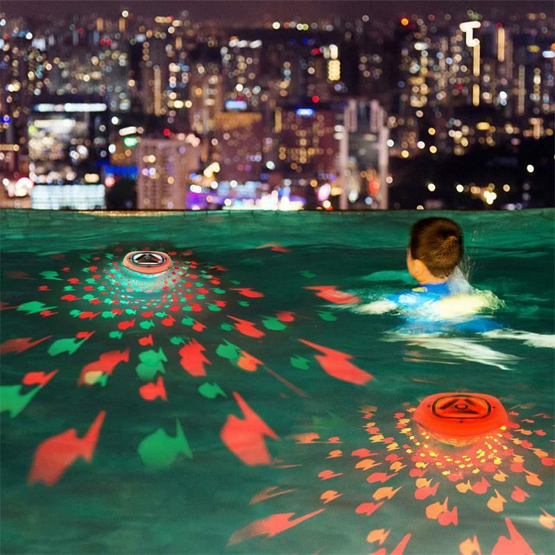 LED العائمة السباحة إضاءة حمام السباحة/المسبح تحت الماء ديسكو روز مقاوم للماء RGB غاطسة مصباح للطفل حمام الطرف في الهواء الطلق بركة ديكور