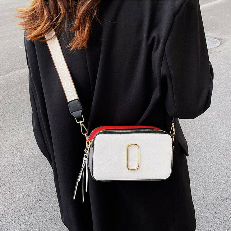 Luxury Designer Handbags for Women Shoulder Bags Crossbody Pack Female Purses 2022 Fashion Trend PU Solid Marc Jacobs Camera Bag