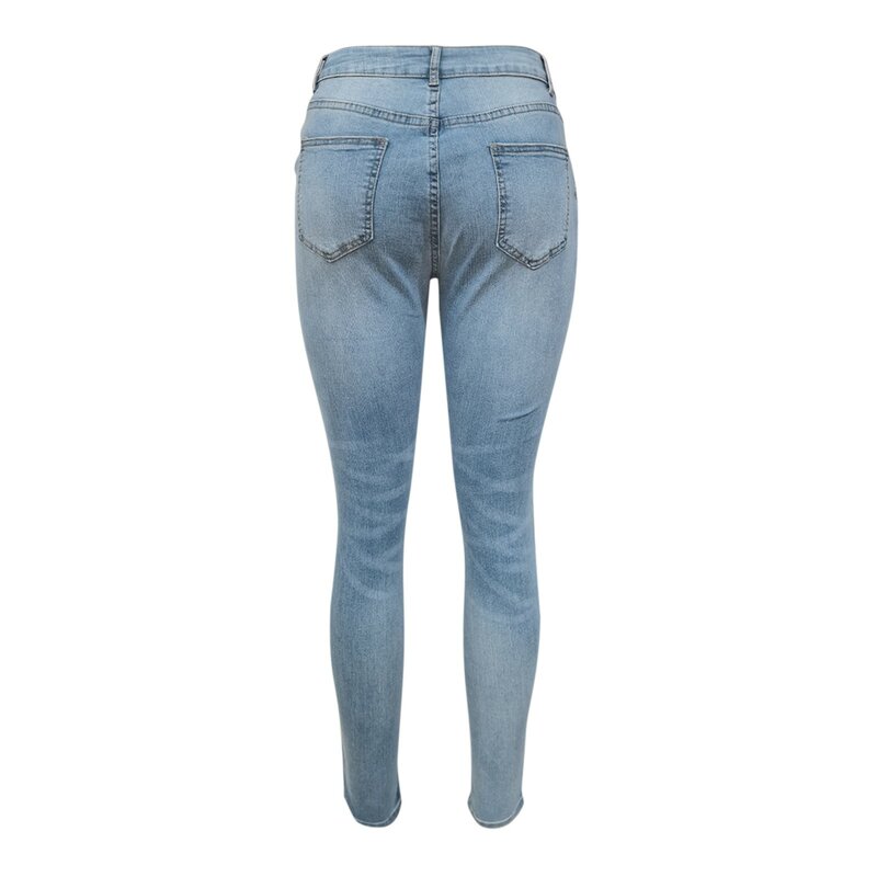 Womens Trousers Pants Pockets Leopard Prints Classic Navy Blue Jeans Women Jeans for Older Women Blue And White Jeans for Women