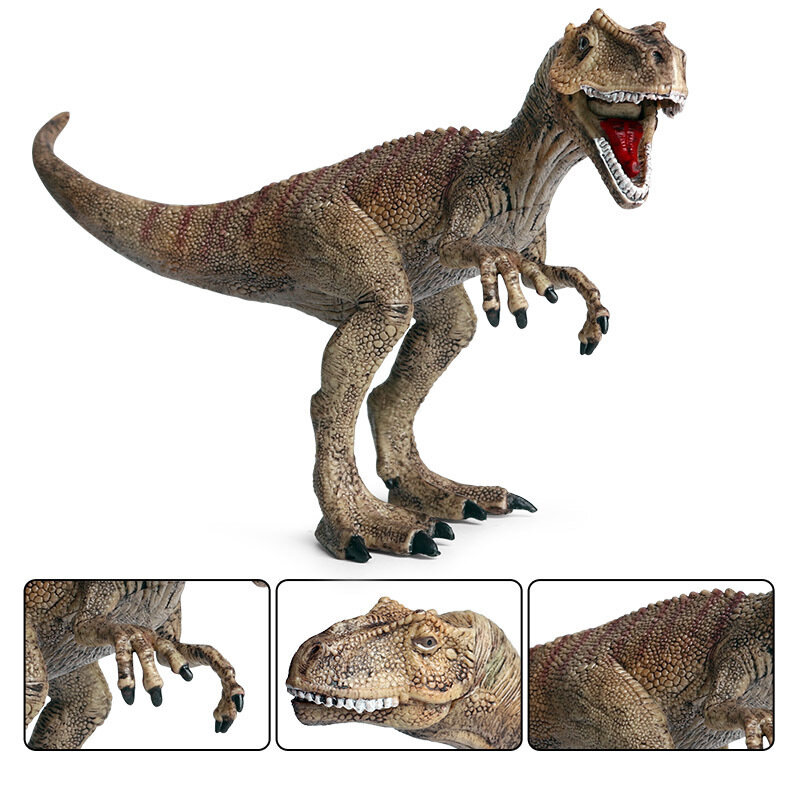 دمى أشكال محاكاة الجوراسي ديناصور العالم نماذج للحيوانات حجم كبير Allosaurus البلاستيكية عمل الشكل الاطفال ألعاب تعليمية هدايا