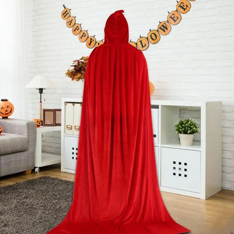 Capa de Halloween suave al tacto capa con capucha llamativa capa de Halloween capa de bruja Decoración Para Festival capa de bruja