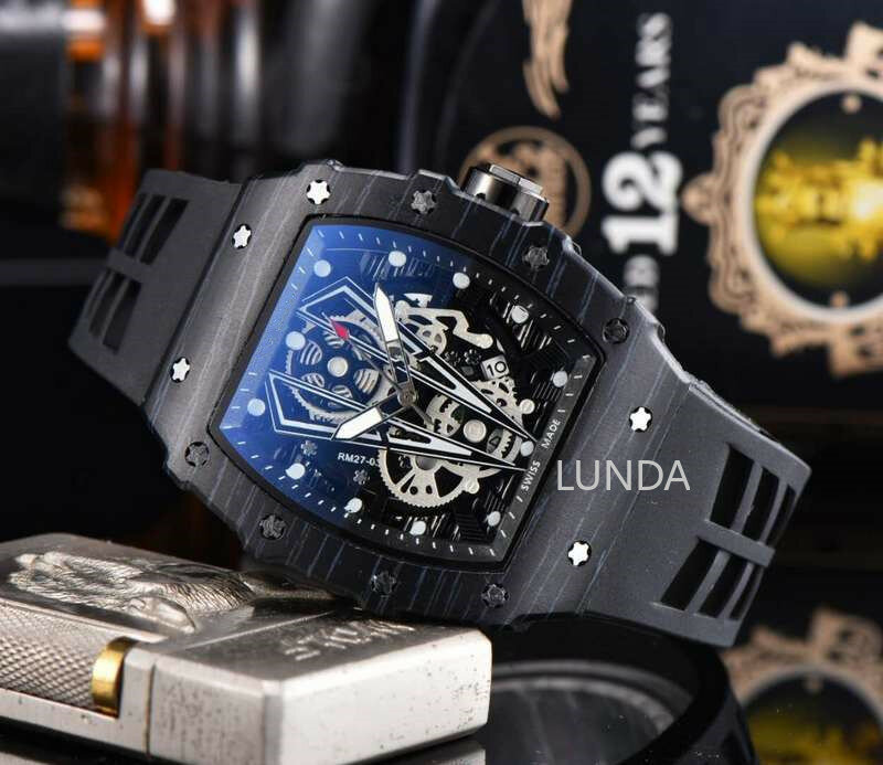 Luxury Wristwacth  RM 1: 1 Same Quartz Mechanical Watchs Men's 2020 Watches Relogio Masculino Water Resistant