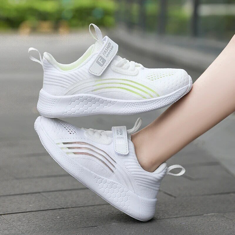 2022 여자 캐주얼 신발 여름 새로운 빛 패션 아이 Tenis 여자 스 니 커 즈 플랫 스포츠 비 슬립 통기성 메쉬 어린이 신발