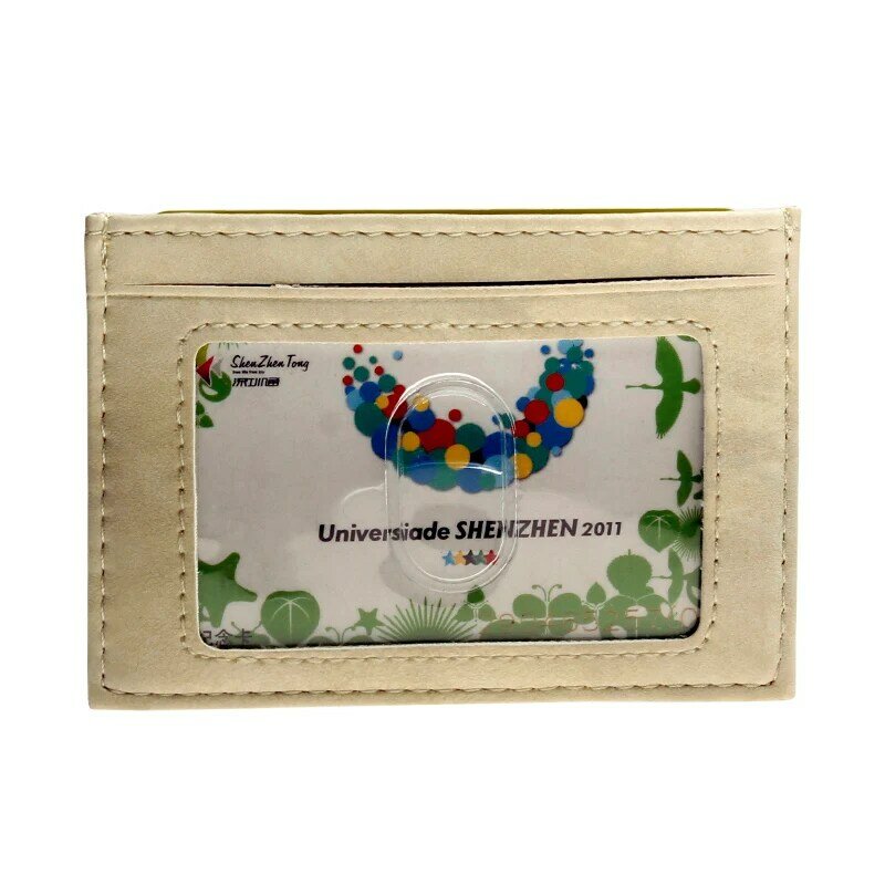 Przednia kieszeń minimalistyczny wąski portfel posiadacz karty prezent na boże narodzenie DFT4509