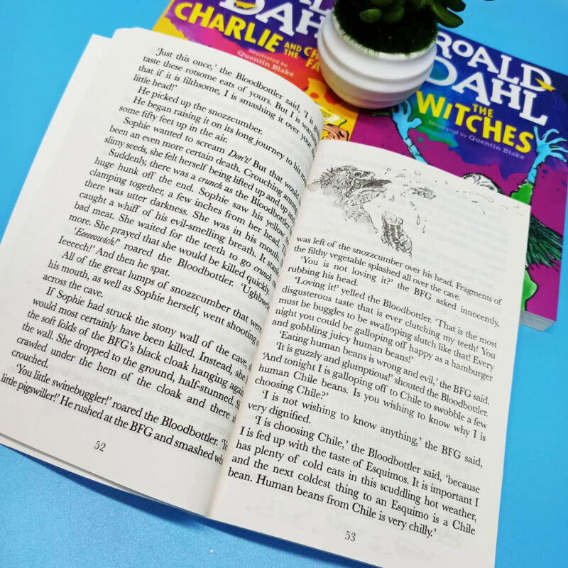 Customizd design 18 buku koleksi Roald Dahl buku cerita Novel anak-anak Set edukasi dini membaca untuk anak-anak Lea