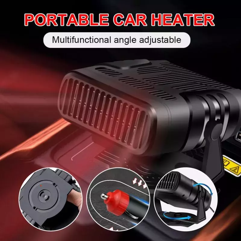 Universele Auto Heater Hot Air Blower Draagbare Hot Fan Venster Ontdooier Voorruitverluchting Voor Auto Vrachtwagen Auto Accessoires