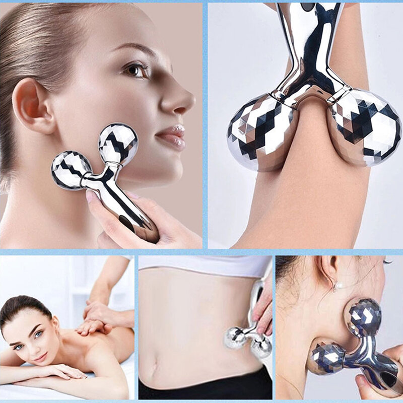 Y Form 3D Roller Massager 360 Drehen Dünne Gesicht Voller Körper Gestaltung Entspannung Werkzeug Hebe Falten Entferner Gesichts Massage