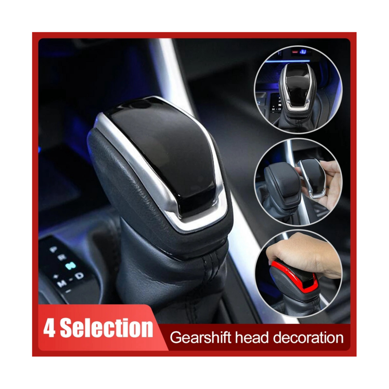 ABS Interior Gear Shift Head Trim Cover for Toyota RAV4 XA50 2019 2020 Car Styling Gear Head Lever Shift Knob Caps D